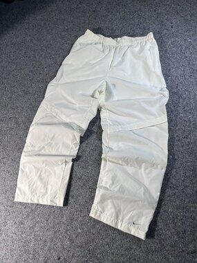 RARE Vintage Nike Shox Track Pants White  Y2K Baggy Windbreaker Men's Size XL